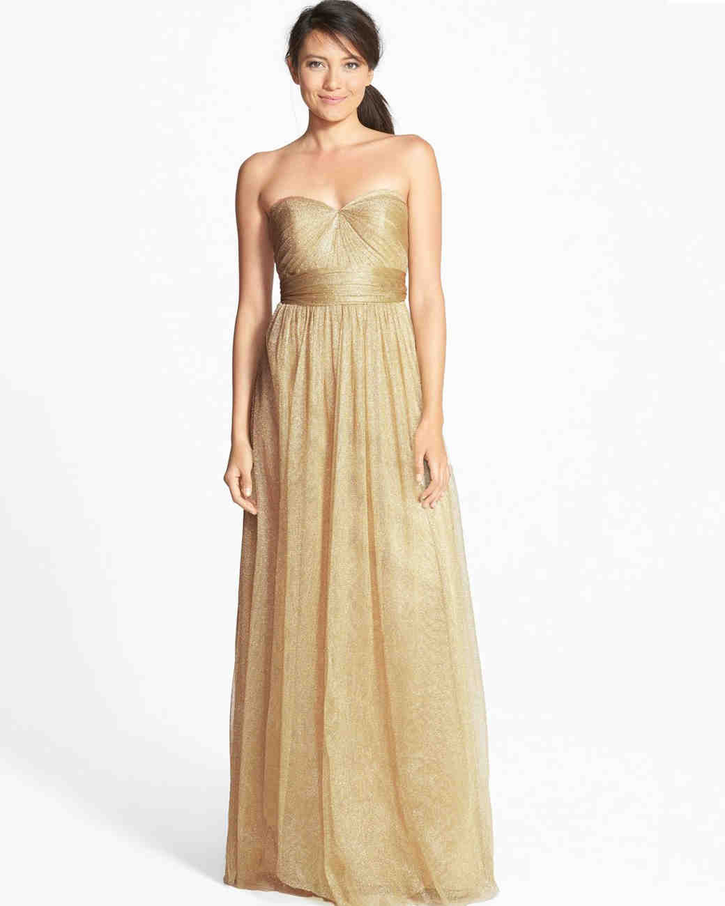 Yellow Gold Bridesmaid Dresses